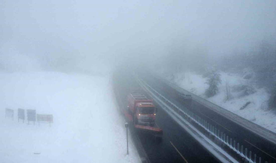 BOLU DAĞI'NDA KAR YAĞIŞI