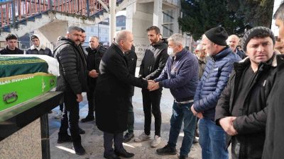 DÜZCE’DE İŞ KAZASI SONUCU HAYATINI KAYBEDEN AHMET SANCAK HAMİDİYE CAMİSİNDE