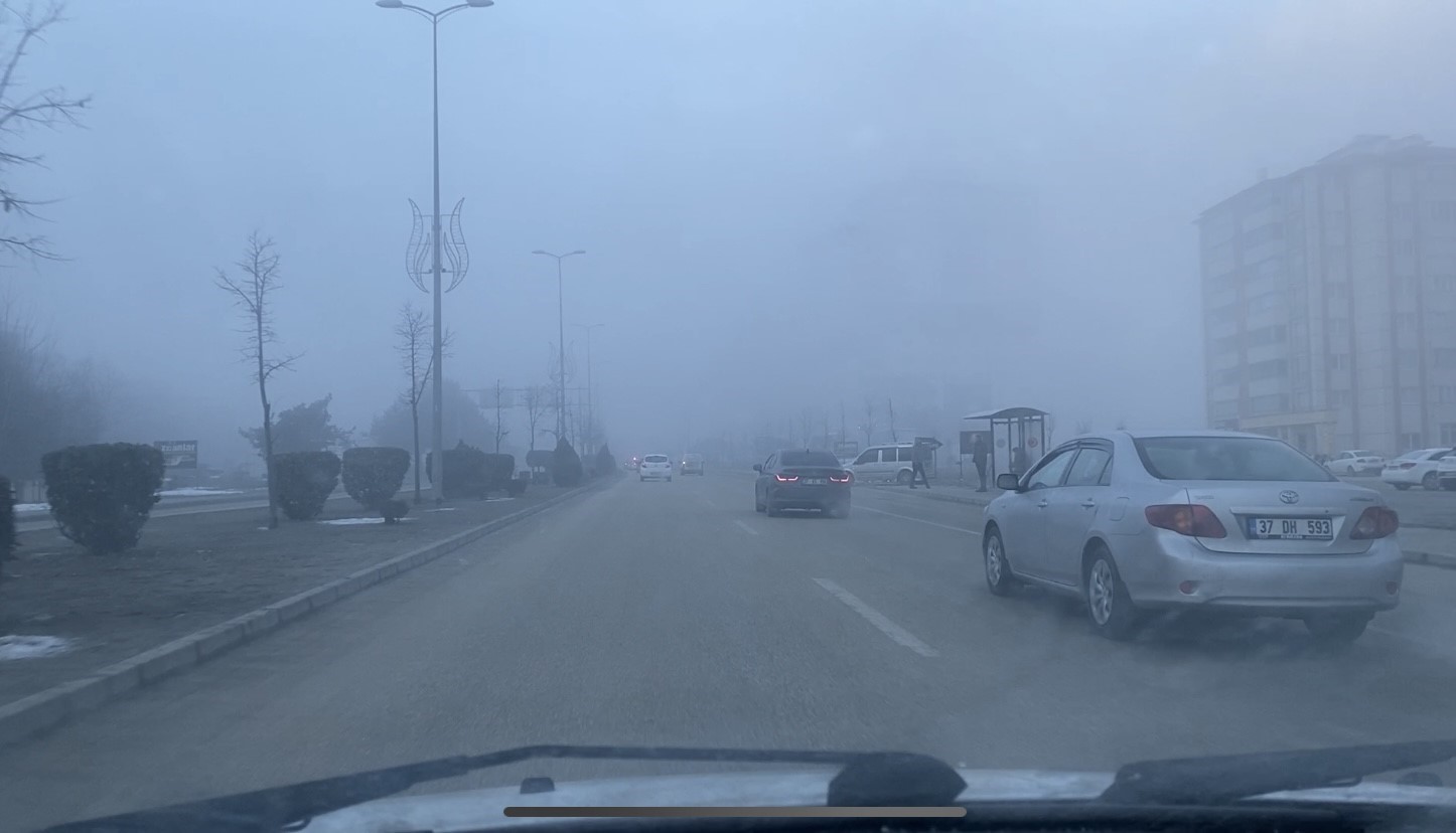 Kastamonu’da yoğun sis etkili oldu