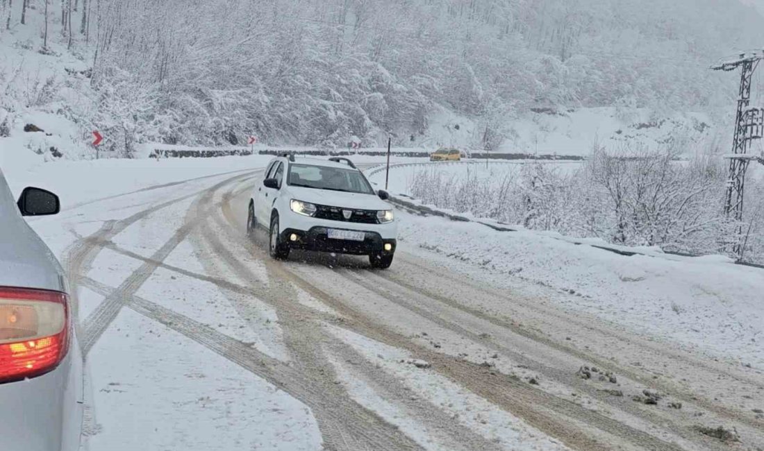 KASTAMONU'DA YÜKSEK RAKIMLI BÖLGELERDE YOĞUN KAR YAĞIŞI ETKİLİ OLURKEN, 177