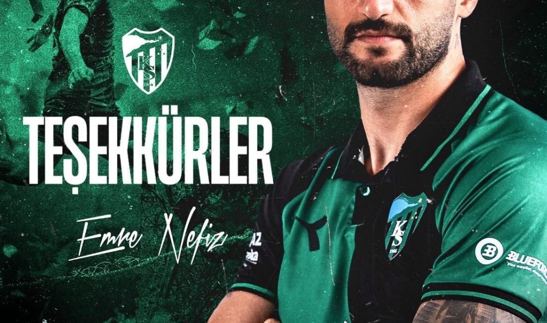KOCAELİSPOR, 29 YAŞINDAKİ YAŞINDAKİ ORTA SAHA OYUNCUSU EMRE NEFİZ’İN KARŞILIKLI