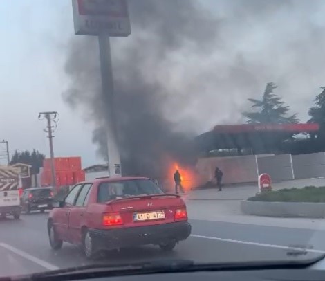 Akaryakıt istasyonunda facia son anda önlendi