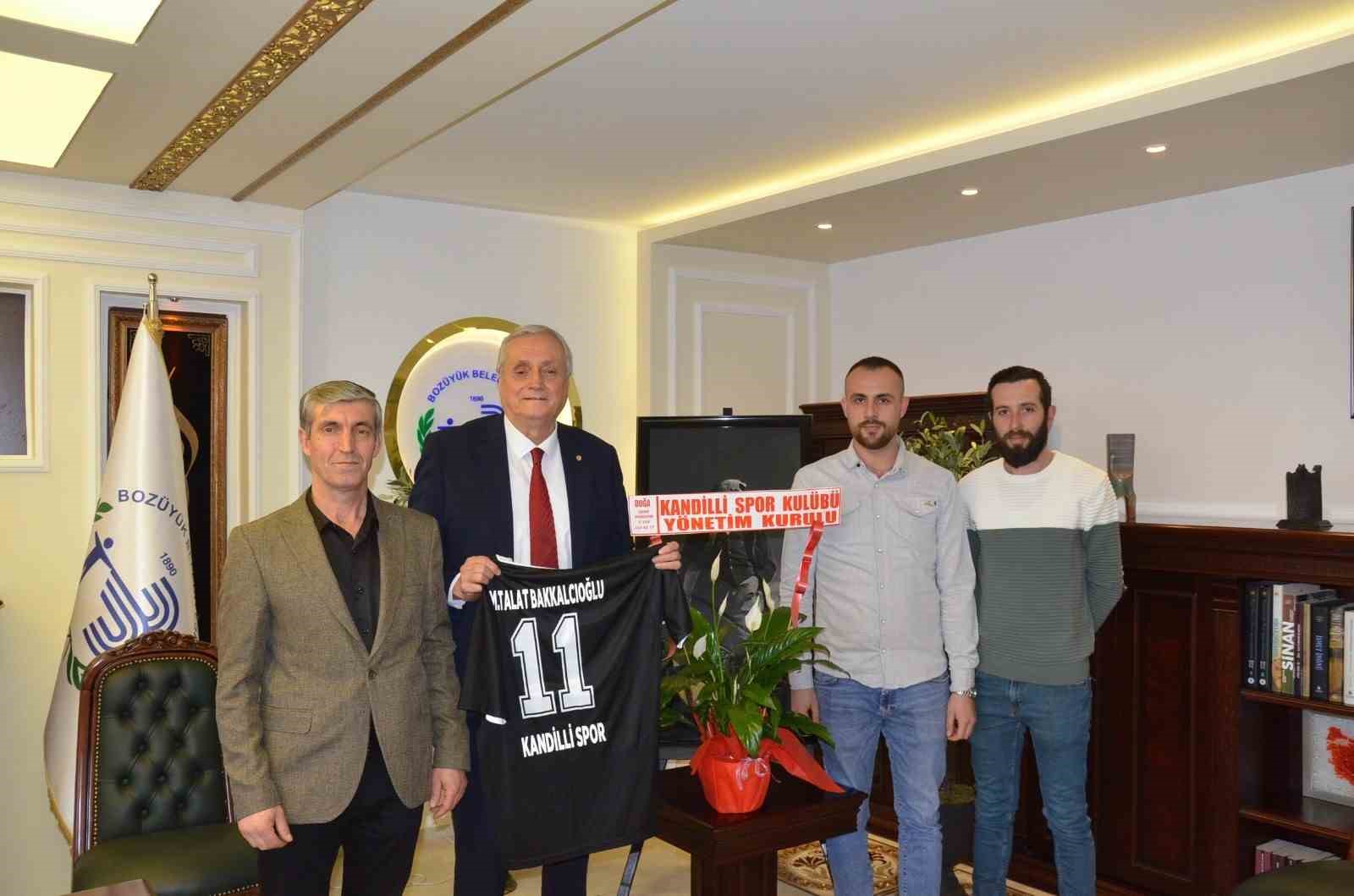 BAŞKAN BAKKALCIOĞLU’NA KANDİLLİ SPOR’DAN ZİYARET