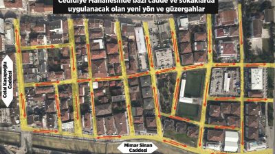 DÜZCE’DE TRAFİK KOMİSYONU KARARIYLA BELİRLİ CADDE VE SOKAKLARDA GÜZERGAH VE