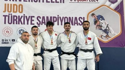ERZURUM’DA DÜZENLENEN ÜNİVERSİTELER JUDO TÜRKİYE ŞAMPİYONASINA KATILAN SAKARYA BÜYÜKŞEHİR JUDO