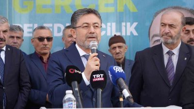 KASTAMONU’NUN SEYDİLER İLÇESİNDE AK PARTİ SEÇİM OFİSİNİN AÇILIŞ TÖRENİNE KATILAN