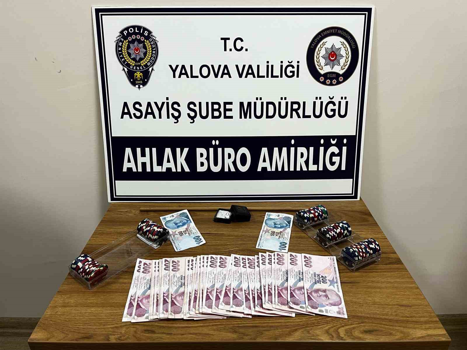 Yalova’da kumar oynayan 13 kişiye 83 bin 525 lira ceza