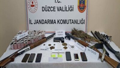 DÜZCE’DE JANDARMA EKİPLERİ TARAFINDAN SON BİR HAFTA İÇERİSİNDE YAPILAN ÇALIŞMADA