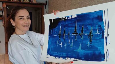 DÜZCE'DE YAŞAYAN ASLIHAN ÖZTÜRK, 24 YIL ÖNCE ARA VERDİĞİ RESİM