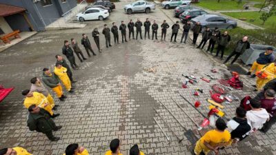 DÜZCE’NİN GÖLYAKA İLÇESİ ORMAN İŞLETME MÜDÜRLÜĞÜNDE ORMAN YANGINLARINA KARŞI EĞİTİM