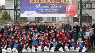 YEŞİLOVASPOR KULÜBÜ'NÜN MİNİK SPORCULARI İLE BULUŞAN İZMİT BELEDİYE BAŞKANI FATMA