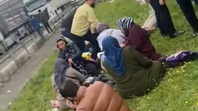 DÜZCE'DE ŞEHİRLERARASI YOLCU OTOBÜSÜ KAZA YAPTI. OLAY YERİNE ÇOK SAYIDA