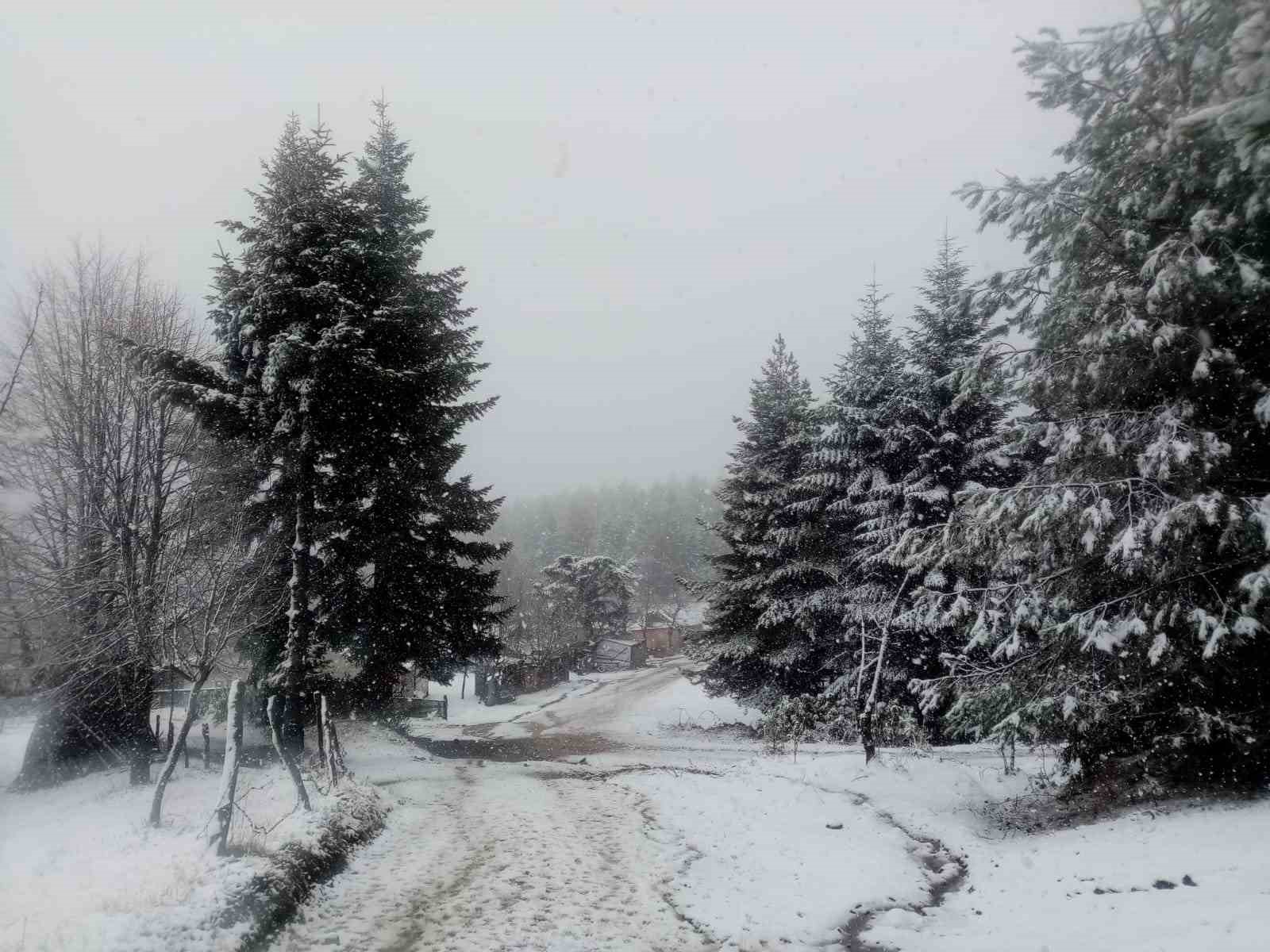 Sakarya ve Kocaeli’nin yüksek kesimleri yeniden beyaza büründü