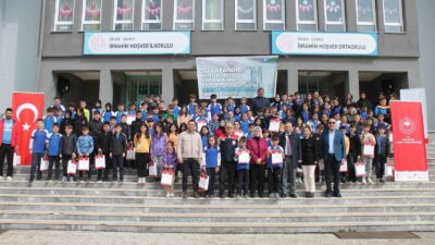 DÜZCE TARIM VE ORMAN MÜDÜRLÜĞÜ, ÇİLİMLİ İBRAHİM HOŞVER ORTAOKULUNDA SU