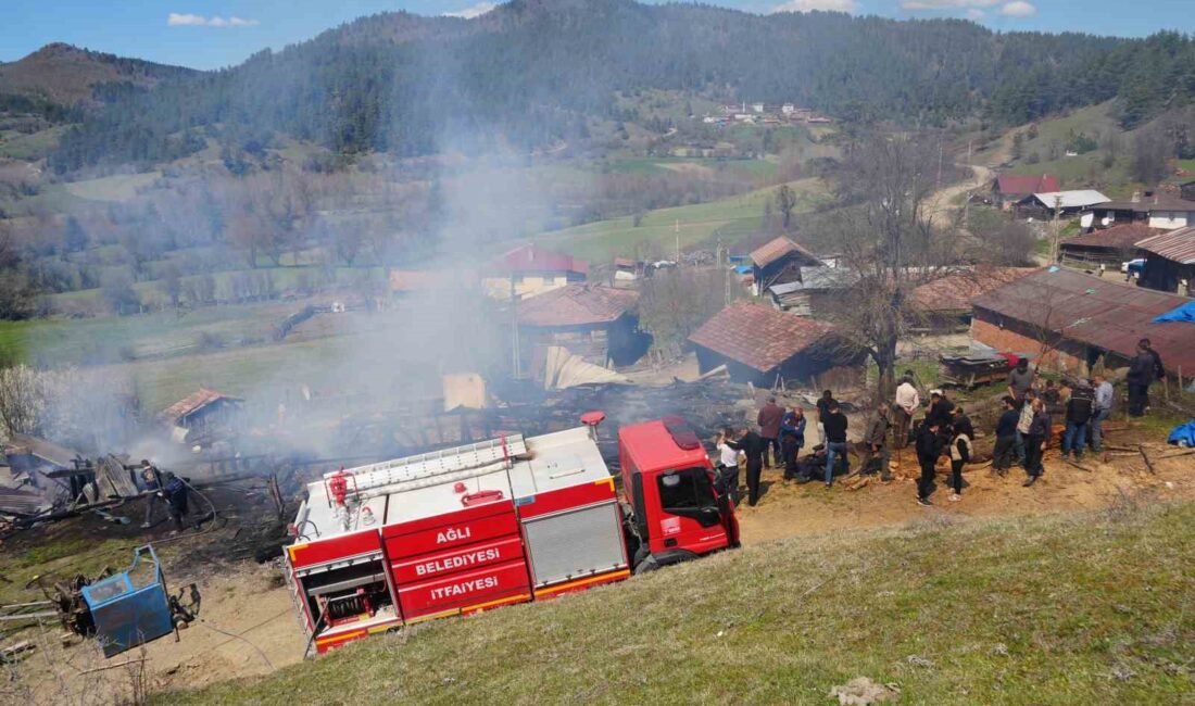 KASTAMONU’NUN DADAY İLÇESİNDE BİLİNMEYEN SEBEPLE ÇIKAN YANGINDA BİR EV, AHIR,