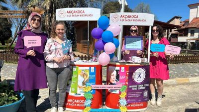 DÜZCE’NİN AKÇAKOCA İLÇESİNDE SAĞLIK MÜDÜRLÜĞÜ SAĞLIKLI YAŞAM MERKEZİ PERSONELLERİ YÖRESEL