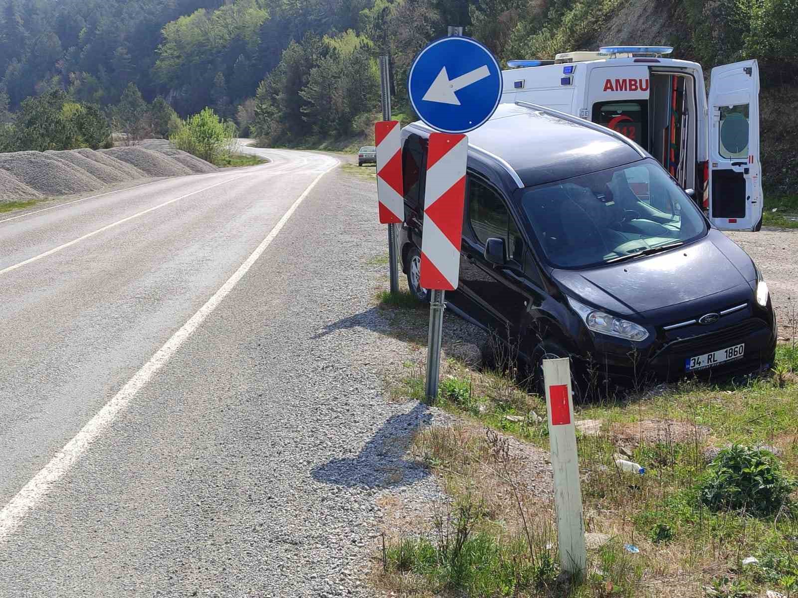 KASTAMONU'NUN İNEBOLU İLÇESİNDE ARACI İLE SEYİR HALİNDEYKEN FENALAŞAN SÜRÜCÜ, KAZA