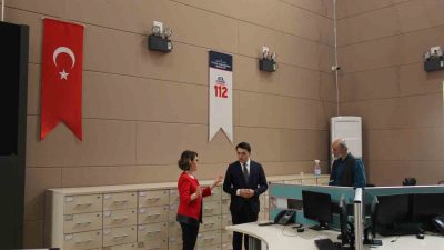 YIĞILCA KAYMAKAMI HÜSEYİN DEMİRKOL, 112 ACİL ÇAĞRI MERKEZİ MÜDÜRLÜĞÜ’NÜ ZİYARET