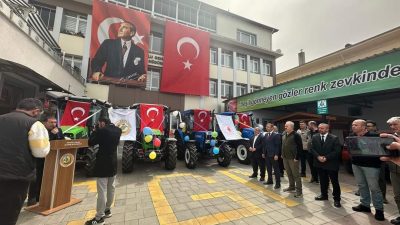 KASTAMONU'NUN İNEBOLU İLÇESİNDE ORKÖ KREDİLERİ ÇERÇEVESİNDE ALINAN 8 TRAKTÖR, 7