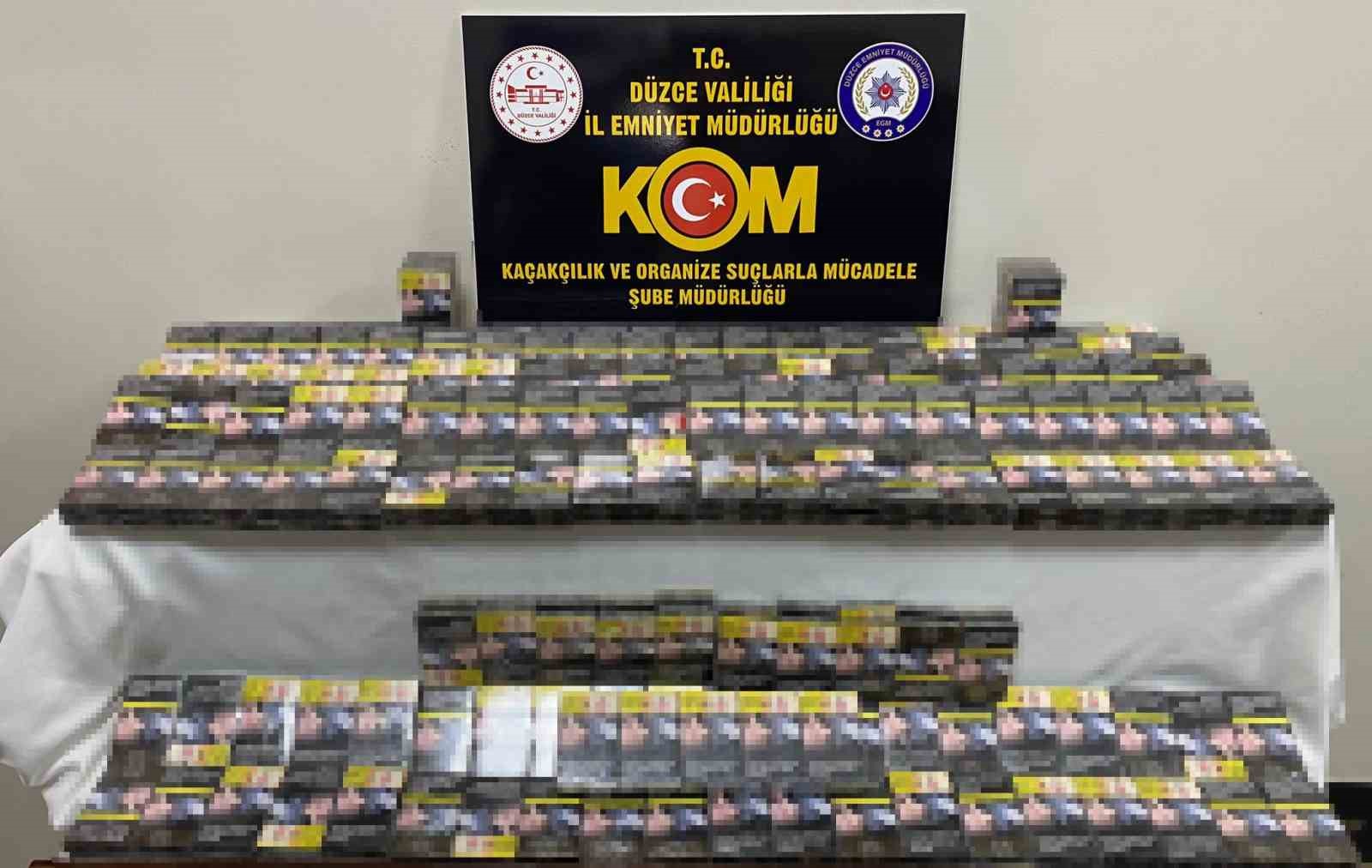 340 paket kaçak sigaraya el konuldu