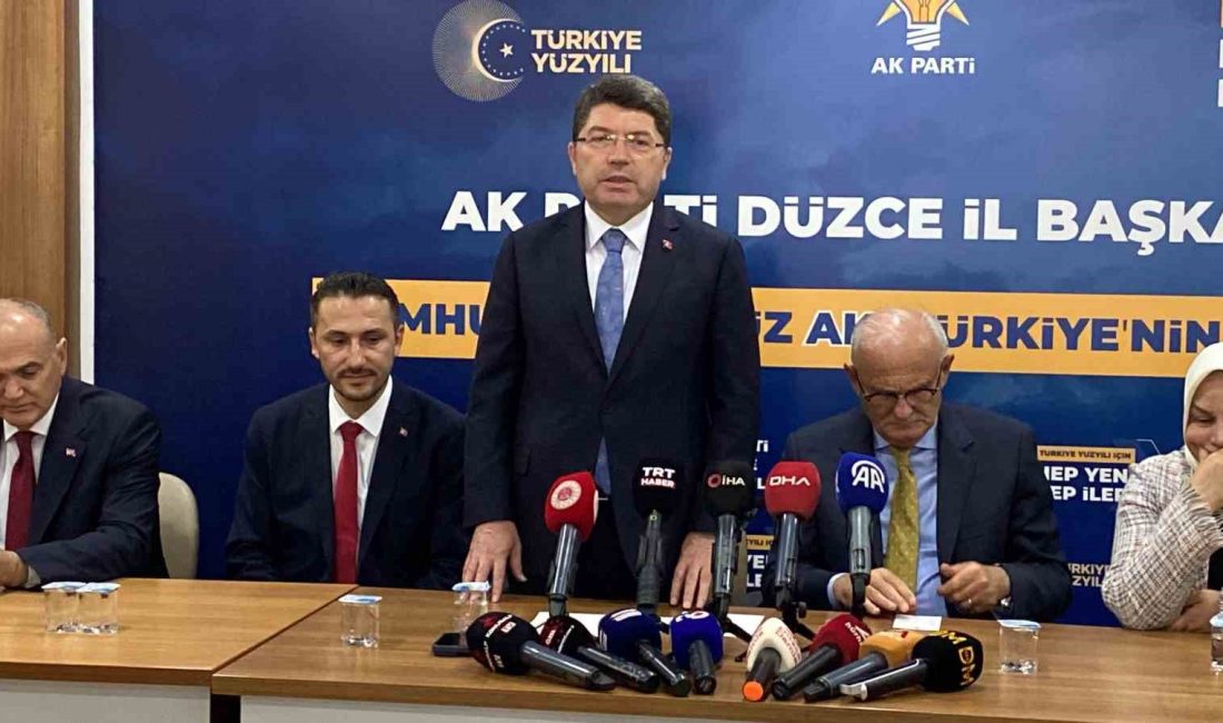 ADALET BAKANI YILMAZ TUNÇ, “İNŞALLAH BU UZLAŞMAYI MECLİSİMİZDE SAĞLARIZ VE