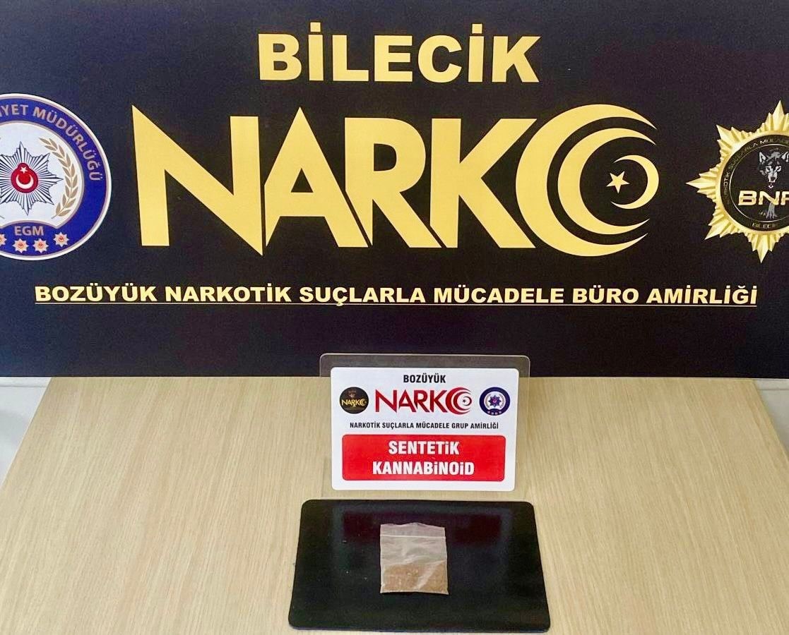 Bilecik’te uyuşturucu operasyonu 1 şüpheli yakalandı