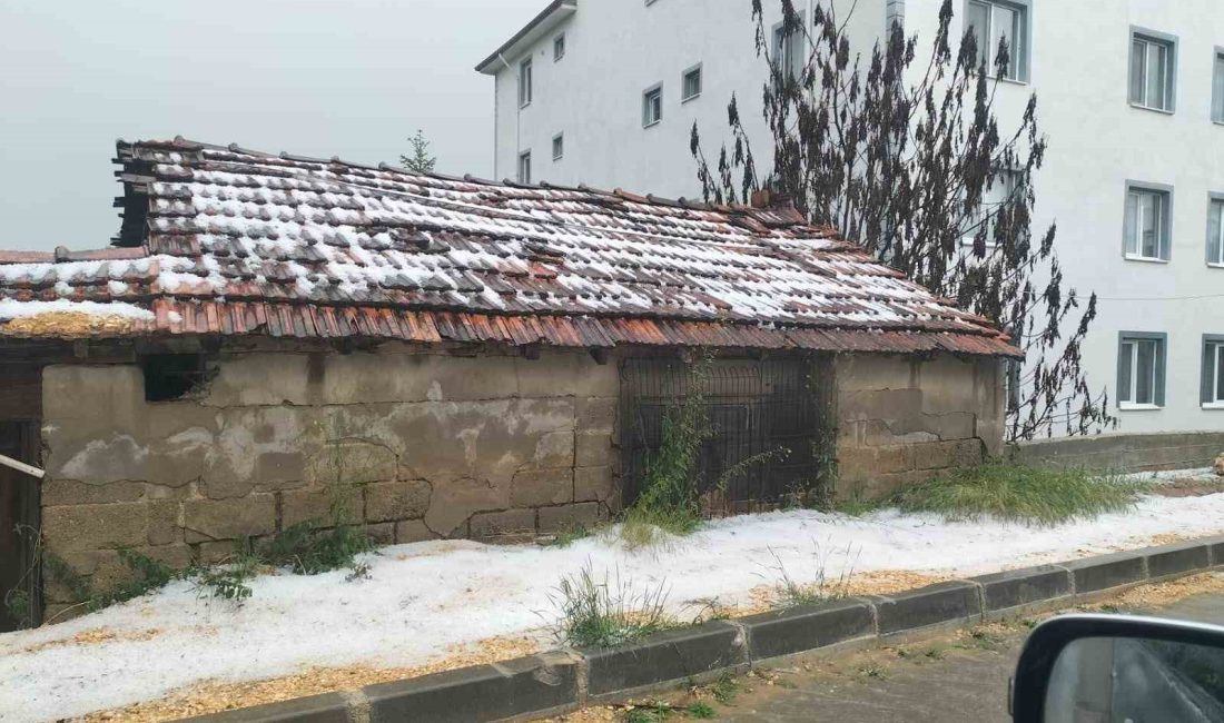 KASTAMONU’NUN DEVREKANİ İLÇESİNDE DOLU VE SAĞANAK YAĞIŞ ETKİLİ OLDU. DOLU