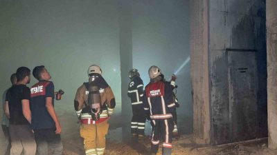 DÜZCE’DE PARKE ATÖLYESİNDE ÇIKAN YANGIN İTFAİYE EKİPLERİNCE BÜYÜMEDEN SÖNDÜRÜLDÜ.