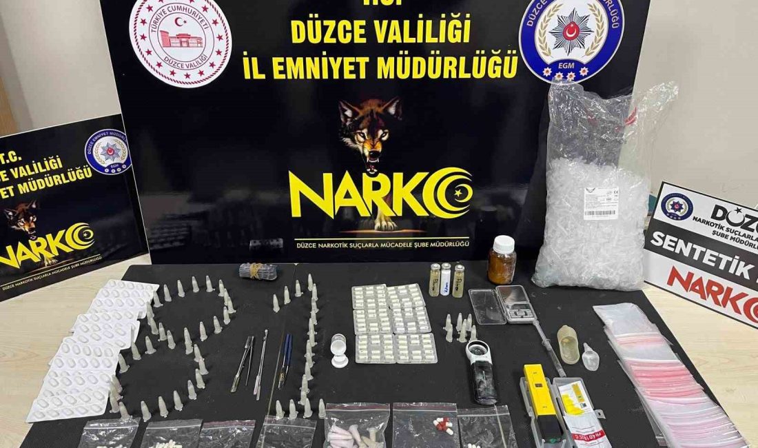 DÜZCE’DE NARKOTİK SUÇLARLA MÜCADELE