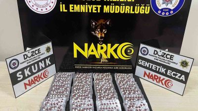 DÜZCE’DE POLİS EKİPLERİNCE YAPILAN UYUŞTURUCU OPERASYONU 1 KİŞİ TUTUKLANDI.
