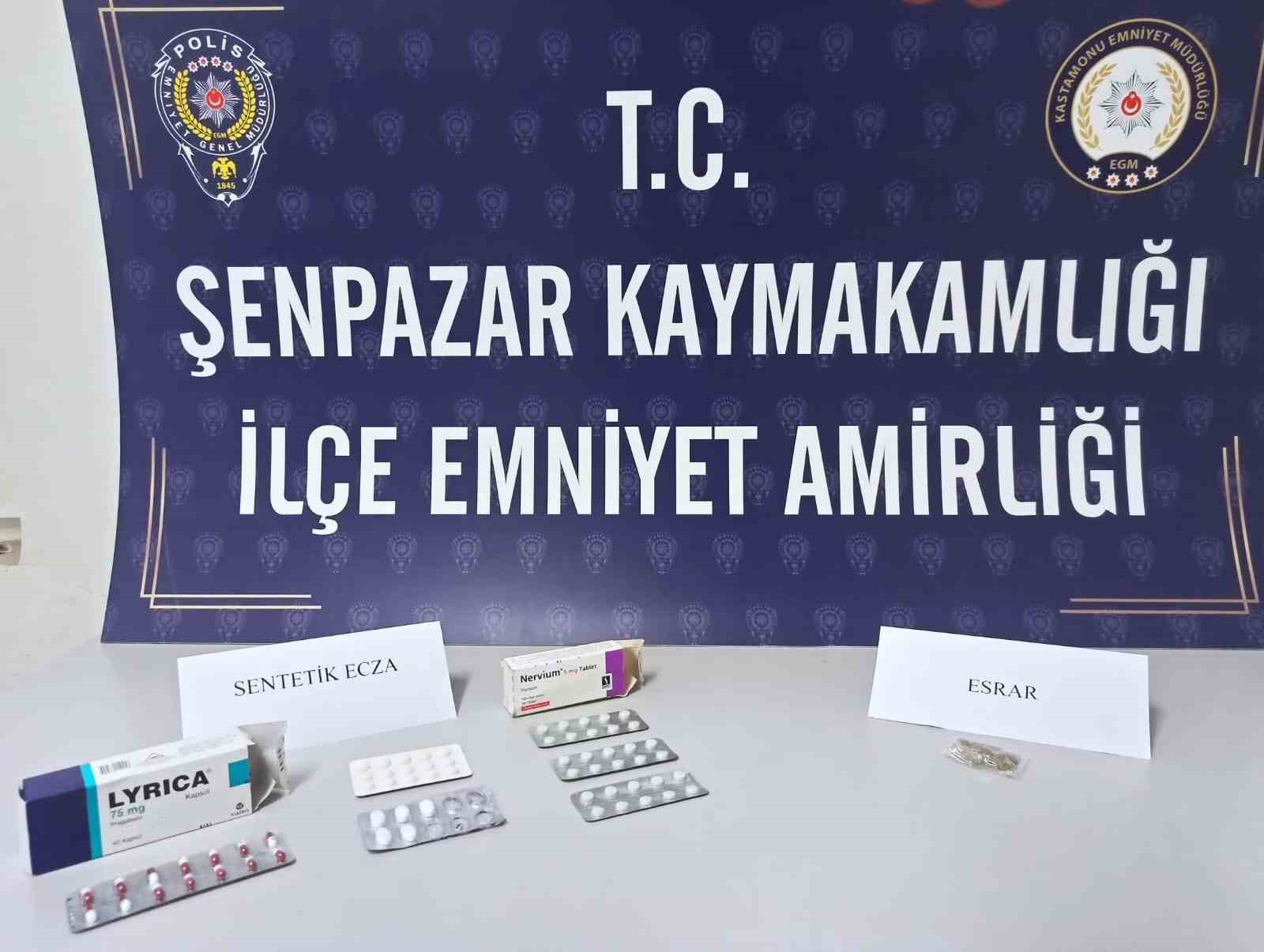 KASTAMONU’NUN ŞENPAZAR İLÇESİNDE POLİS EKİPLERİ TARAFINDAN ARAMA YAPILAN EVDE 57