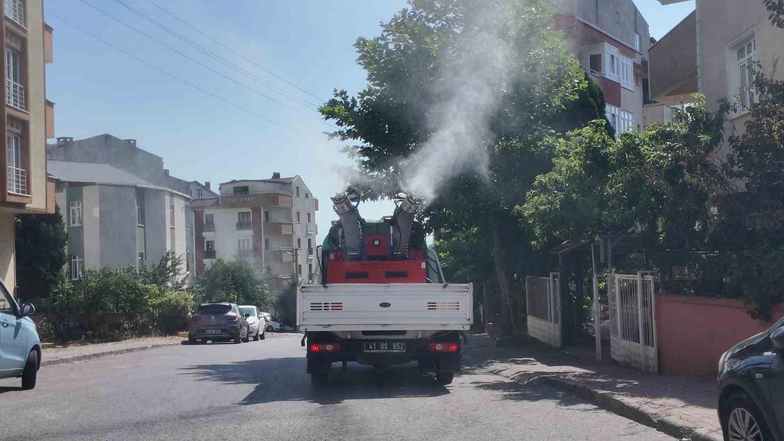 ÇAYIROVA BELEDİYESİ TEMİZLİK İŞLERİ MÜDÜRLÜĞÜ EKİPLERİ, İLÇE GENELİNDEKİ SOKAKLARDA VEKTÖRLE