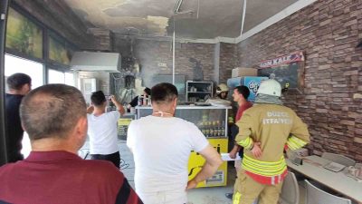 MERKEZE BAĞLI AYDINPINAR CADDESİ ÜZERİNDE BULUNAN CİĞERCİNİN OCAĞI BİR ANDA