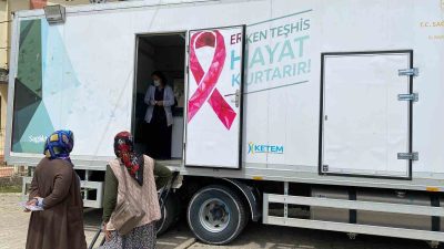 DÜZCE İL SAĞLIK MÜDÜRLÜĞÜ BÜNYESİNDE BULUNAN MOBİL KANSER TARAMA ARACI