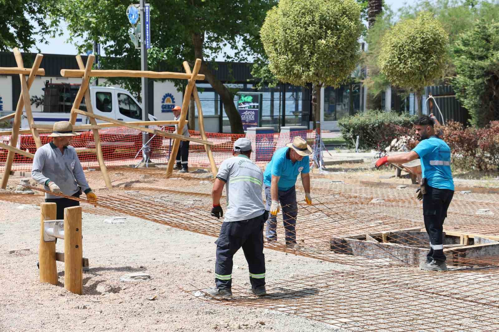 Eskihisar’daki çocuk parkı yenileniyor