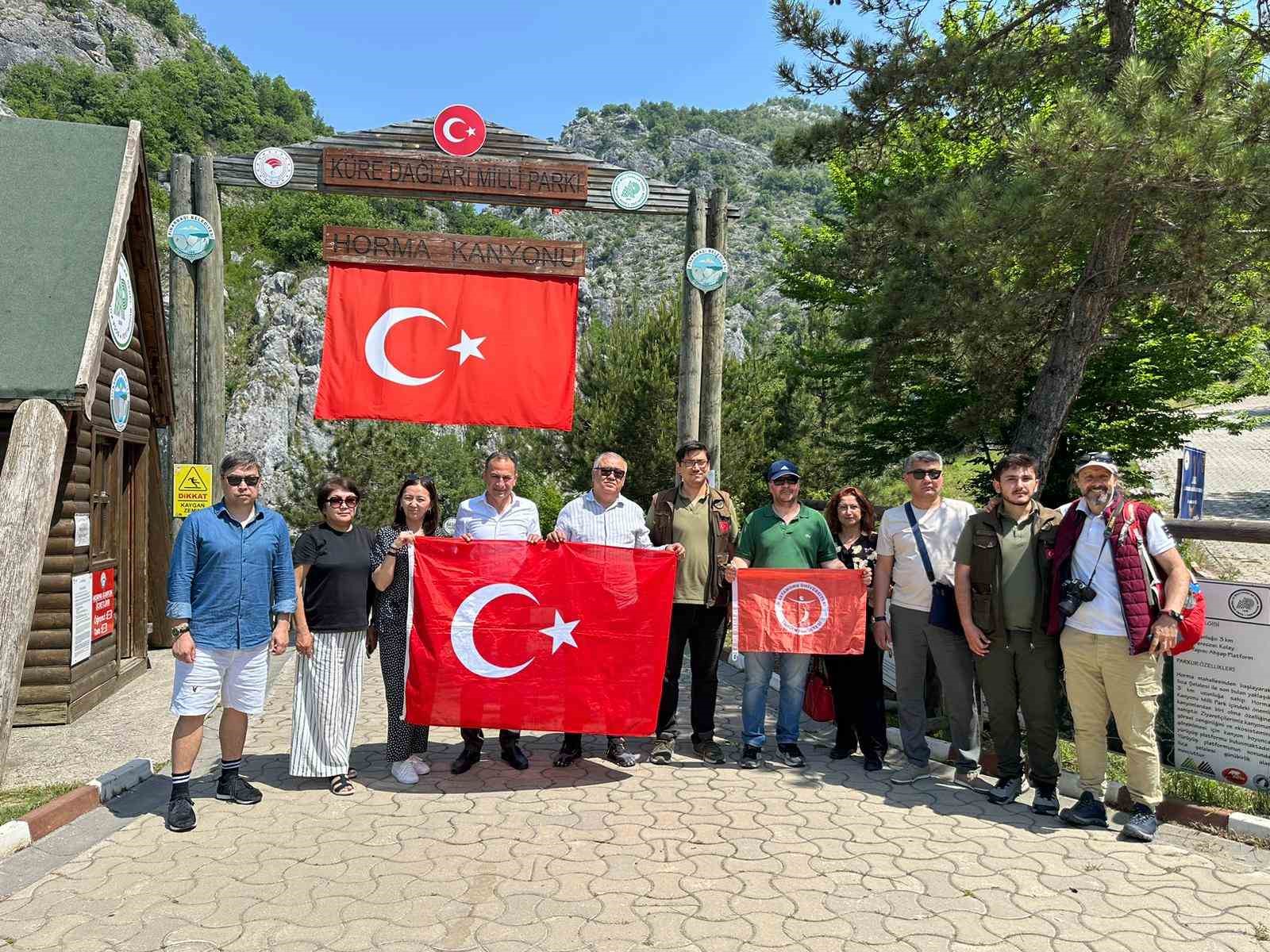 KASTAMONU ÜNİVERSİTESİ’NİN DAVETLİSİ OLARAK KENTE GELEN KAZAKİSTAN HEYETİ, PINARBAŞI VE