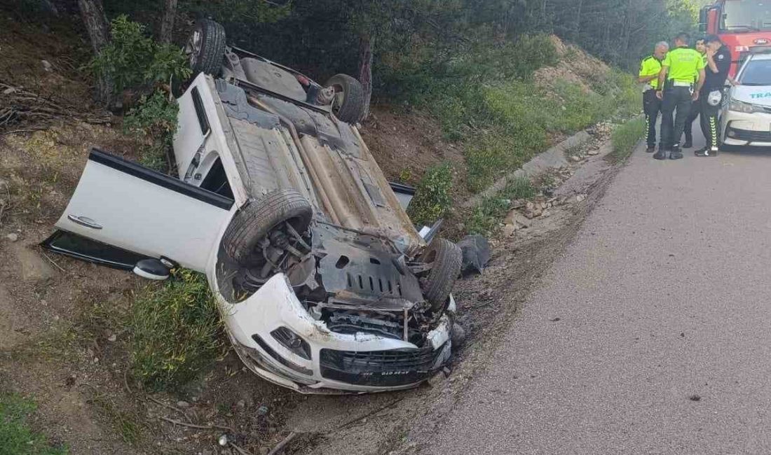 BOLU’DA KONTROLDEN ÇIKAN OTOMOBİL,