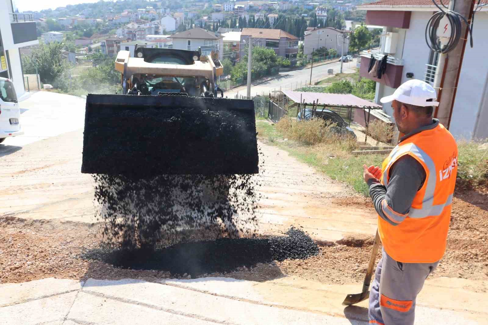 Alikahya’da hummalı asfalt çalışması