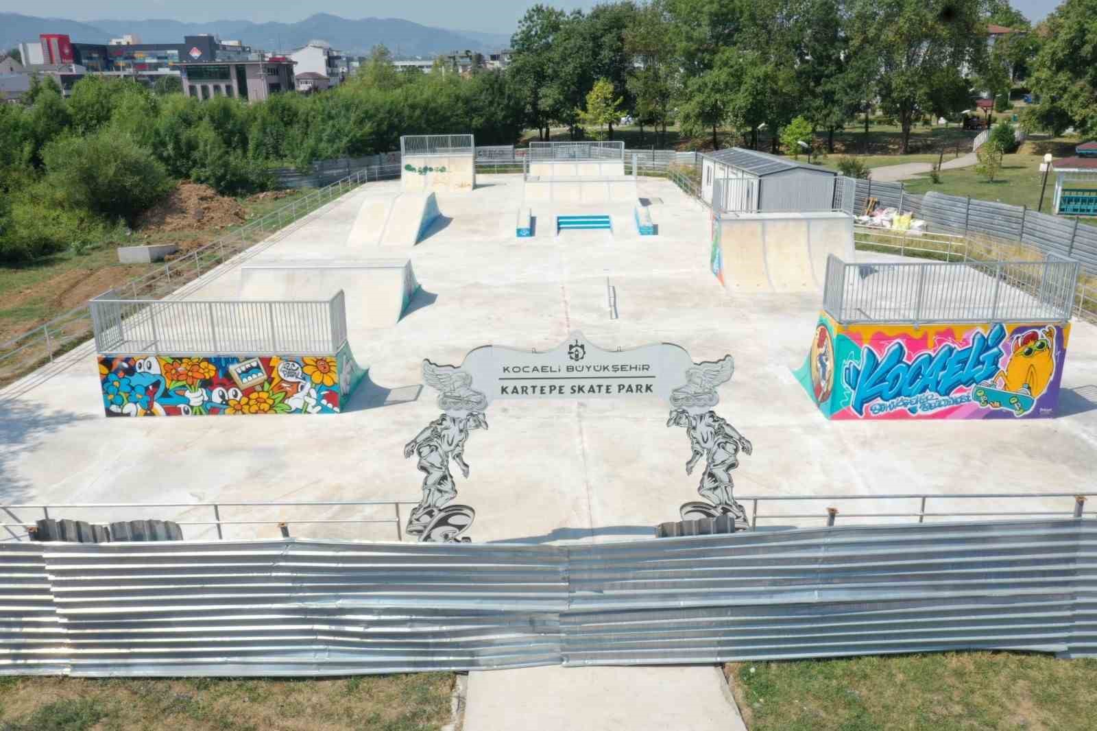 Kartepe’ye skate park yapıldı