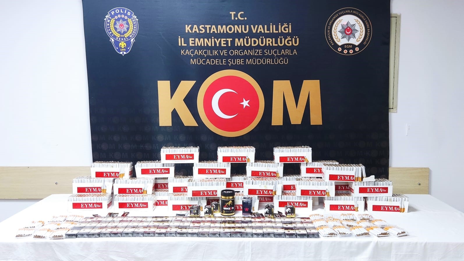 KASTAMONU İL EMNİYET MÜDÜRLÜĞÜ KAÇAKÇILIK VE ORGANİZE SUÇLARLA MÜCADELE ŞUBE