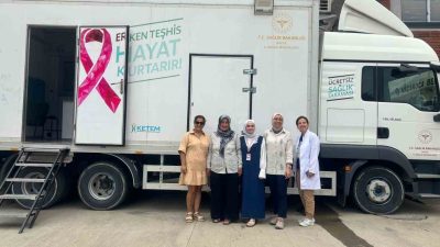 DÜZCE SAĞLIK MÜDÜRLÜĞÜ’NE BAĞLI EKİPLER AKÇAKOCA İLÇESİNDE MOBİL KANSER TARAMA