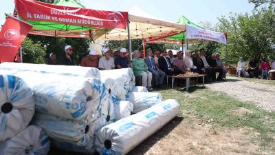 DÜZCE TARIM İL MÜDÜRLÜĞÜ TARAFINDAN DÜZENLENEN PROGRAMLA 49 ÇİFTÇİYE ORGANİZELİ