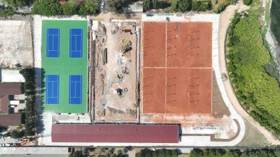 KOCAELİ'DE 17 DÖNÜMLÜK ALANDA İNŞA ÇALIŞMALARI SÜREN DÜNYA STANDARTLARINDAKİ TENİS