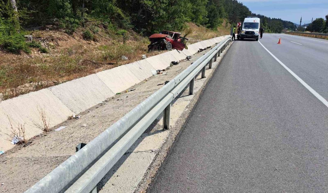 BOLU-MUDURNU YOLUNDA KONTROLDEN ÇIKAN