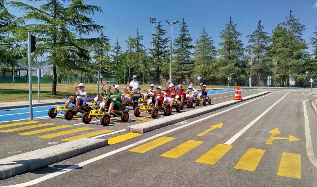 KOCAELİ'DE MARMARA BÖLGESİNİN EN BÜYÜK TRAFİK EĞİTİM PARKINDA YAZ DÖNEMİ