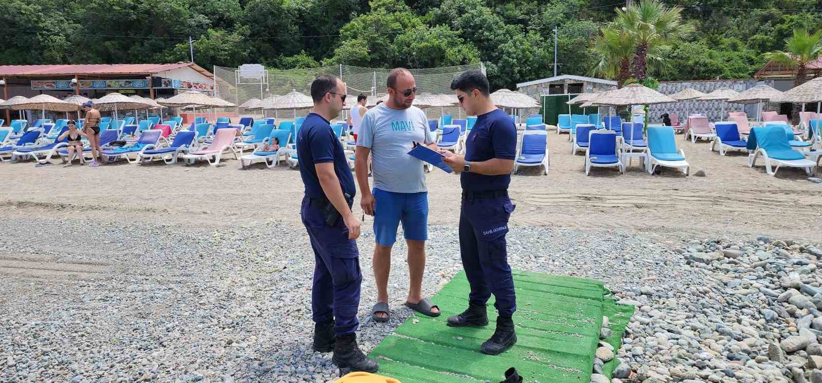 Yalova’da Sahil Güvenlik’ten plajlarda denetim