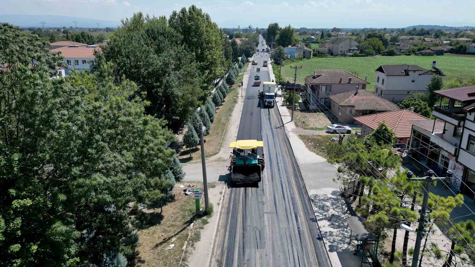 Büyükşehir’den eski Ankara yolunun çehresini değiştiren mesai