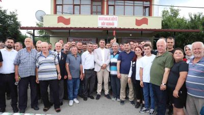 DÜZCE VALİSİ SELÇUK ASLAN, BERABERİNDEKİ HEYET İLE BİRLİKTE DOĞAL GAZ