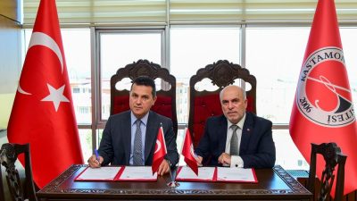 İKİ KURUM ARASINDAKİ İŞ BİRLİĞİNİ PEKİŞTİRECEK PROTOKOL, REKTÖR TOPAL VE