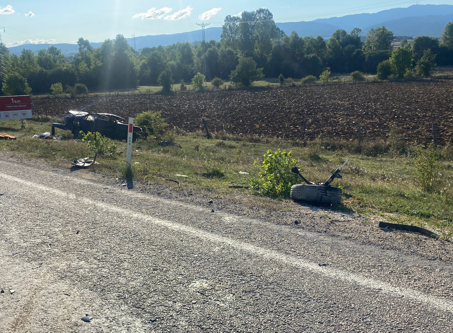 KASTAMONU’NUN DADAY İLÇESİNDE İKİ OTOMOBİLİN ÇARPIŞMASI SONUCU 1 KİŞİ ÖLDÜ,